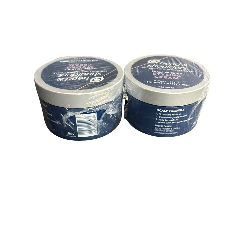 2 Head & Shoulders Anti-Dandruff Styling Cream Light Hold Matte Finish 3 oz New